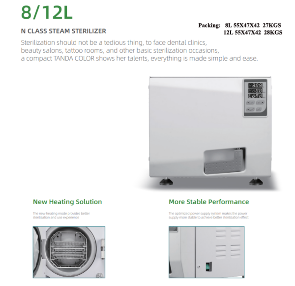 N Class Autoclave 8L - Image 2